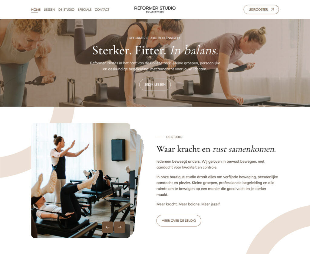 Homepagina Reformer Studio Bollenstreek
